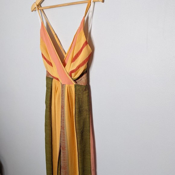 Lulu's Yellow Beach Club Striped Wide-Leg Jumpsuit - Picture 3 of 14